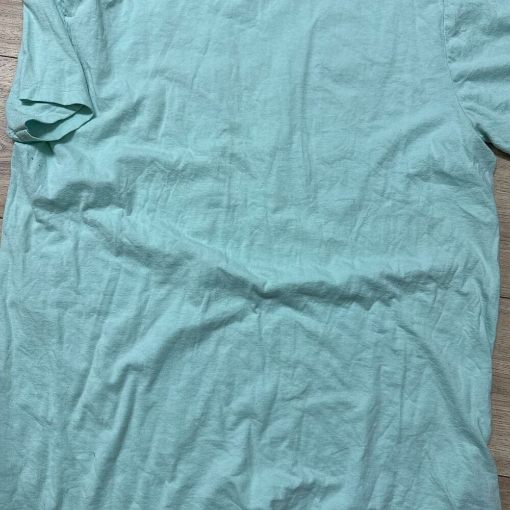 No-brand Men's Green and Blue T-shirt - Picture 3 of 4